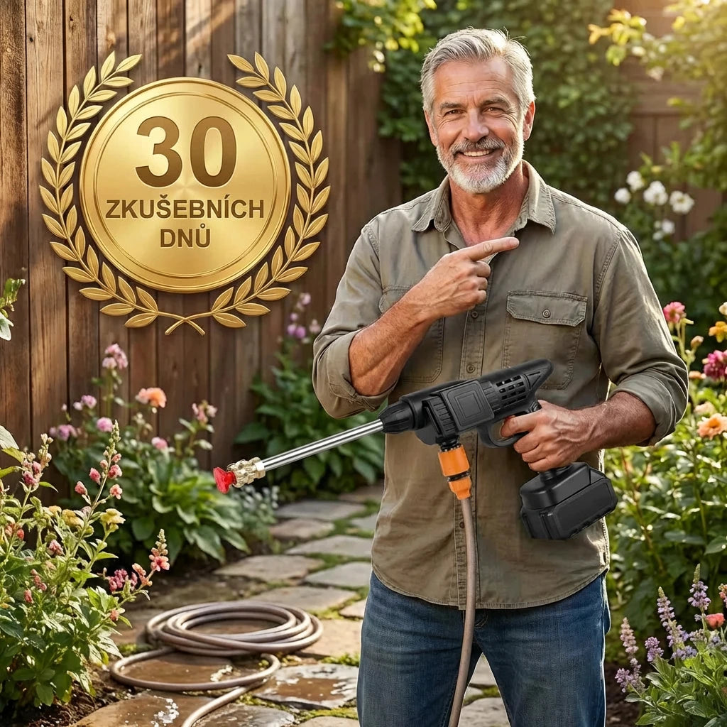 Tlaková myčka WaterJET PRO™ (Dnes +2 položky ZDARMA) + 5 příslušenství v balení